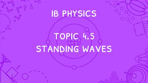 Ib Physics Topic 45 Standing Waves Youtube