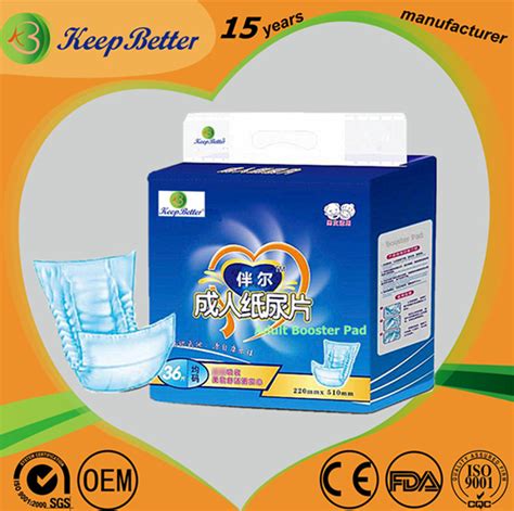 Disposable T Shape Adult Diaper Inserts Incontinence Pads For Adults