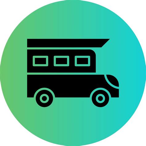 Camper Van Vector Icon Design Vector Art At Vecteezy