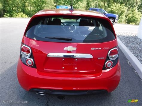 2016 Red Hot Chevrolet Sonic RS Hatchback 113420294 Photo 7