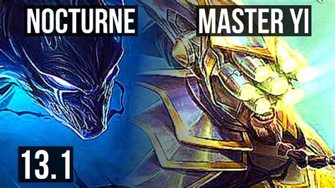 NOCTURNE Vs MASTER YI JNG 3 1M Mastery 700 Games 6 4 17 KR