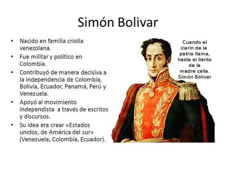 Quién Fue Simón BolÍvar Resumen Con VÍdeo