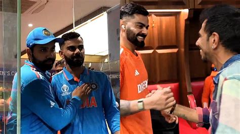 Ind Vs Nz Virat Kohli Rohit Sharma Share Emotional Moment Yuzvendra