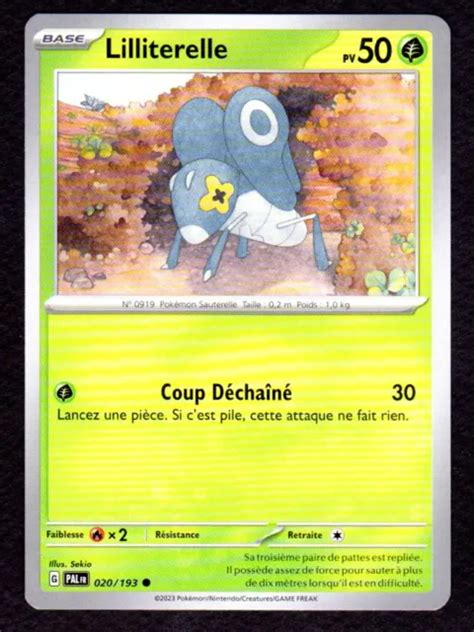 Carte Pokemon Evolutions Paldea Pal Fr Lilliterelle Eur