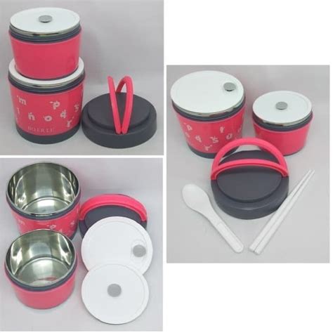 Jual Rantang Kerucut Susun Lunch Box Tempat Makan Lauk Stainless