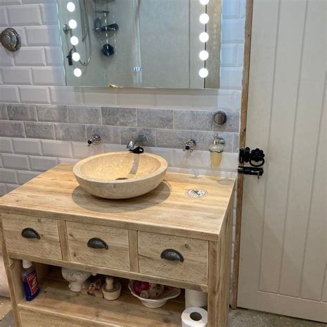 Bathroom Vanity Unit From Reclaimed Scaffold Boards LUCY Etsy Bespoke