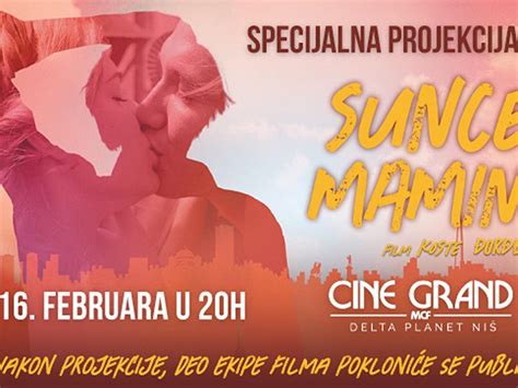 Svečana projekcija filma Sunce mamino 16 februara u bioskopu Cine