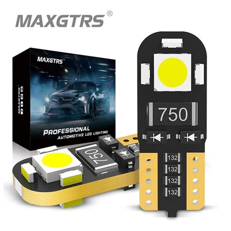 MAXGTRS 2x 5x 10x New Car LED T10 194 W5W 5050 3014 LED CANBUS Lights