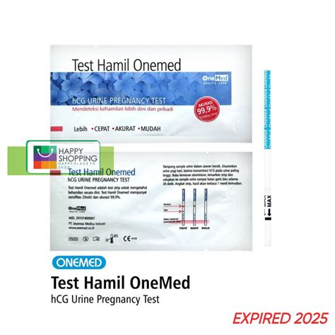 Jual Alat Uji Kehamilan One Med Tespek Onemed Test Pack Hcg Strip Pcs