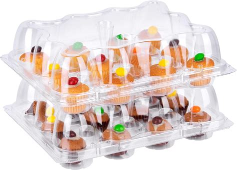 Amazon Himetsuya Mini Plastic Cupcake Boxes Containers 12