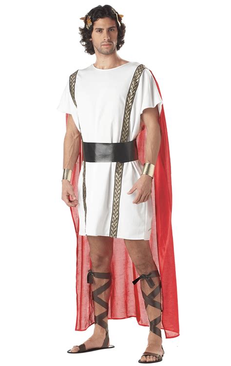 Adult Mens Mark Antony Roman Emperor Greek God Toga Fancy Dress Costume Ebay