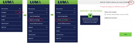 How can I report an outage, a voltage fluctuation or brownout? – LUMA