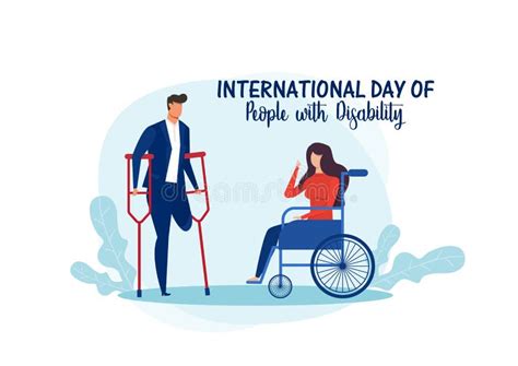 International Day of People with Disability Illustration Stock Vector - Illustration of support ...