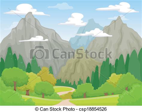 Mountain scenery clipart - Clipground