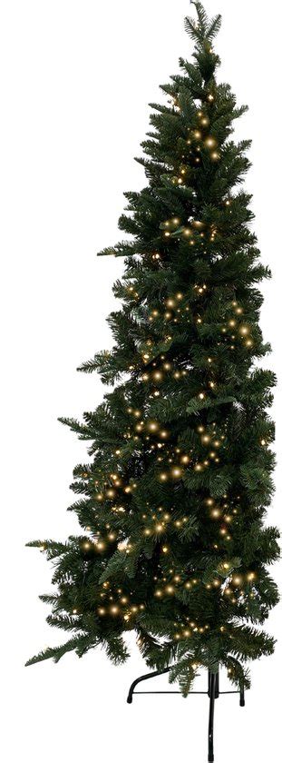 KJ Kunstkerstbomen Halve Kunstkerstboom Memphis 180 Cm Met 120