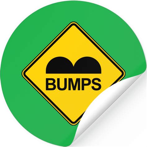 Caution Speed Bumps Traffic Sign