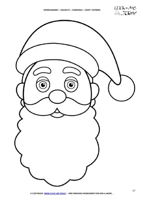 Printable Santa Craft Template