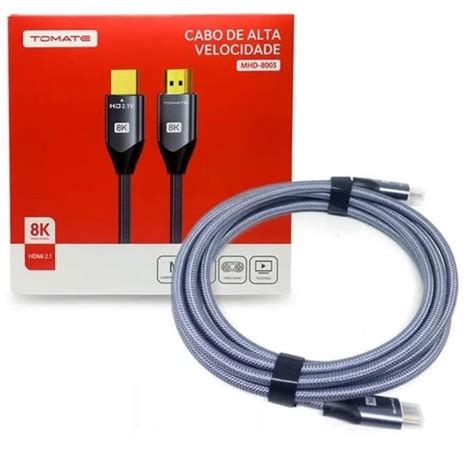 Cabo HDMI 8K 60hz 4K 120hz 15 Mts KaBuM