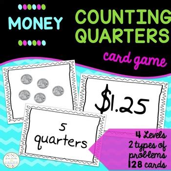 Counting Quarters Card Game by Glue Sticks and Games - Loren Dietrich