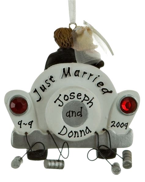 Just Married Ornament Married Christmas Ornaments Wedding Christmas