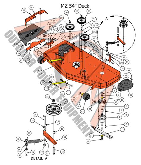 Bad Boy Mowers 2017 Mz And Mz Magnum 54 Deck Assembly Parts And Accessories