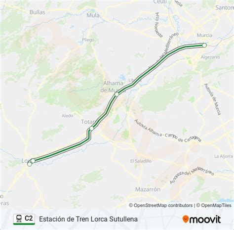 L Nea C Horarios Paradas Y Mapas Estaci N De Tren Lorca Sutullena