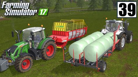 Zbieranie trawy i zwożenie bel Farming Simulator 17 39 gameplay