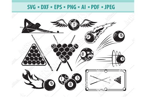 Pool Svg Bundle Billiard Svg Pool Dxf Pool Png Pool Eps Pool The Best