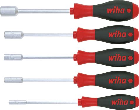 01034 Wiha Tools Nut Driver Set Hexagon Screwdriver Set 5 Piece Rs