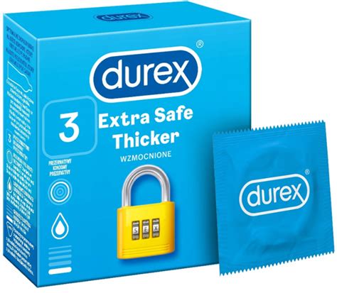 Durex Extra Safe Prezerwatywy Wzmocnione 3 Sztuki Ulotka Cena I