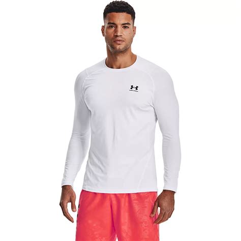 Under Armour Mens Heatgear Armour Fitted Long Sleeve Top Academy