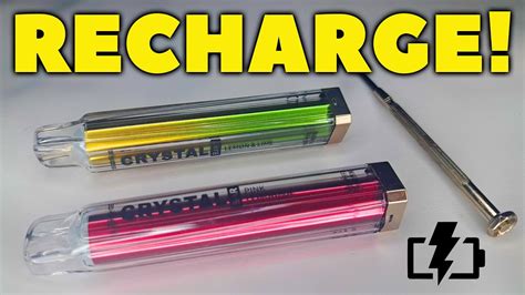 How To Recharge Crystal Bar Vape E Cig Step By Step Guide Youtube