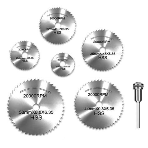 Lames De Scie Circulaire En Acier Rapide Trahoo Lot De Cm