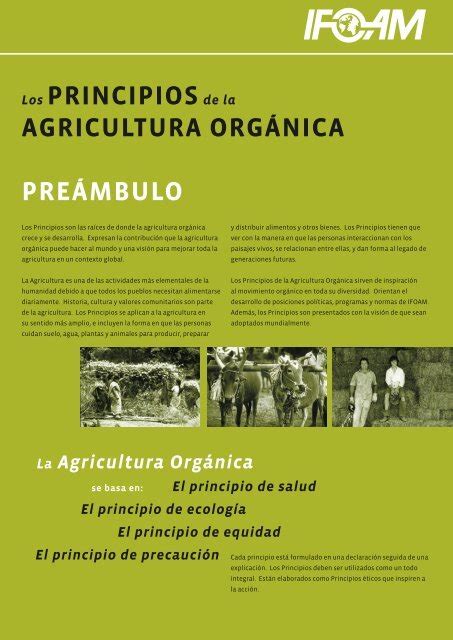 Principios de la Agricultura OrgÃnica ifoam