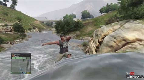 GTA 5 Swim In The River HD Grand Theft Auto 5 YouTube