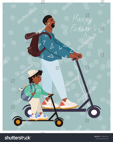 Happy Fathers Day Funny African American Stock Vector Royalty Free