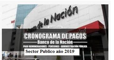 Cronograma De Pagos Sector Publico A O