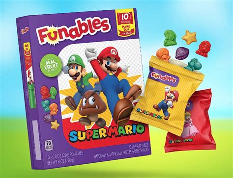 Amazon Funables Super Mario Fruit Snacks 10 Count Box 2 13