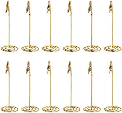 NUOLUX 10pcs Memo Clip Holder Stand With Alligator Clasp For Pictures