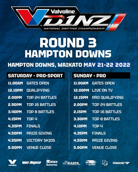 Valvoline D1NZ 2022 | HAMPTON DOWNS R3 Tickets | Hampton Downs ...