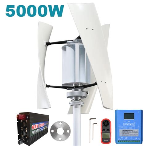 Wind Turbine 5kw Generators 12v 24v 48v 3 Blades Outdoor Windmill 5000w