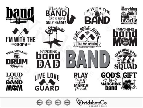 Marching Band Svg Band Svg Marching Svg Clipart Cut Files Etsy Finland