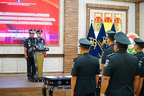 Kakanwil Kemenkumham Sulsel Lantik 6 Pejabat Struktur Dan 15 Pejabat