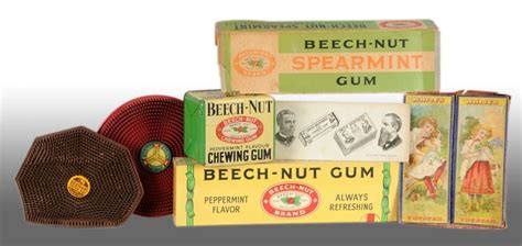 Lot Of 7 Beech Nut Gum Items