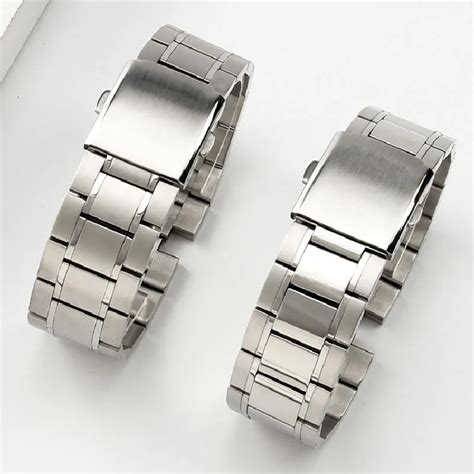 mm mm watchband mm alloy high quality full stainless steel flat