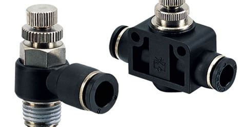 Pneumatic Air Flow Controls Push In Fittings