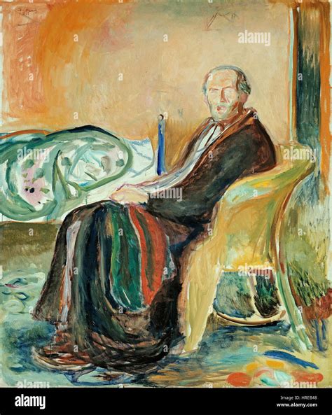 Edvard Munch Selbstportrait Mit Der Spanischen Grippe 1919