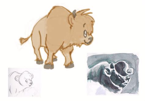 Buffalo Sketches 6 by Sinister-Sweet on DeviantArt