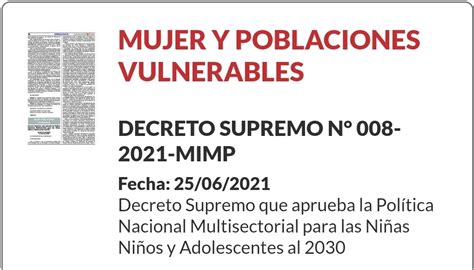 Kausa Justa Mimp Política Nacional Multisectorial Para Las Niñas