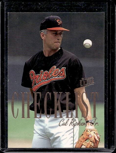 Ultra Cal Ripken Jr Checklists Series One Gold Medallion Ebay